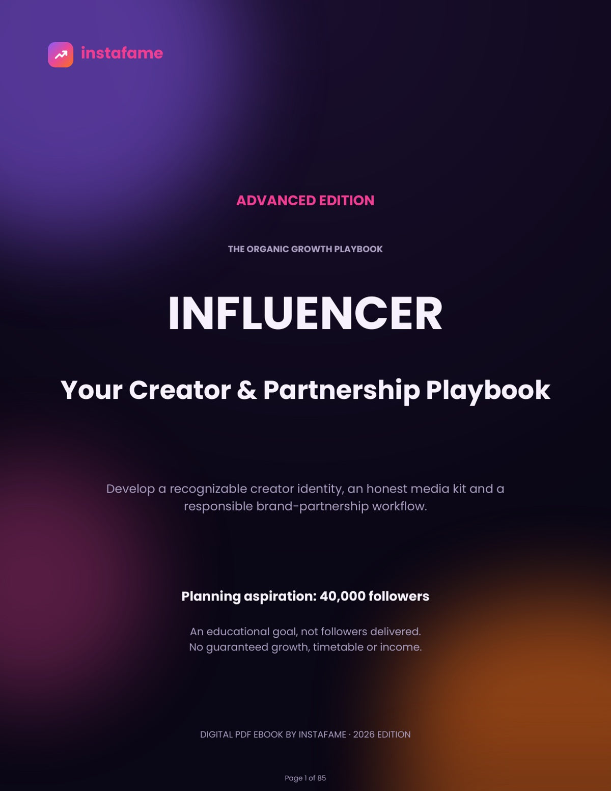 Advanced Influencer - Organic Growth Ebook